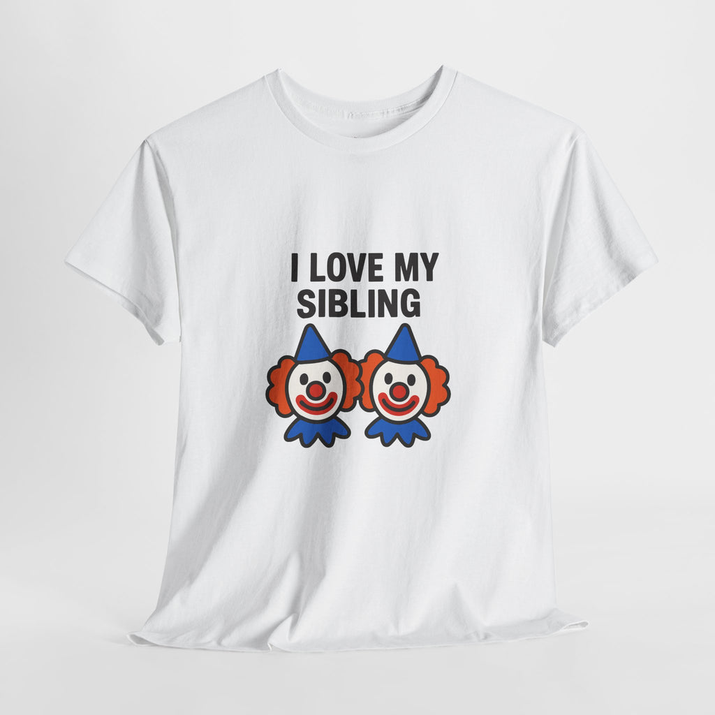 Funny Clown Sibling Love Unisex Cotton Tee