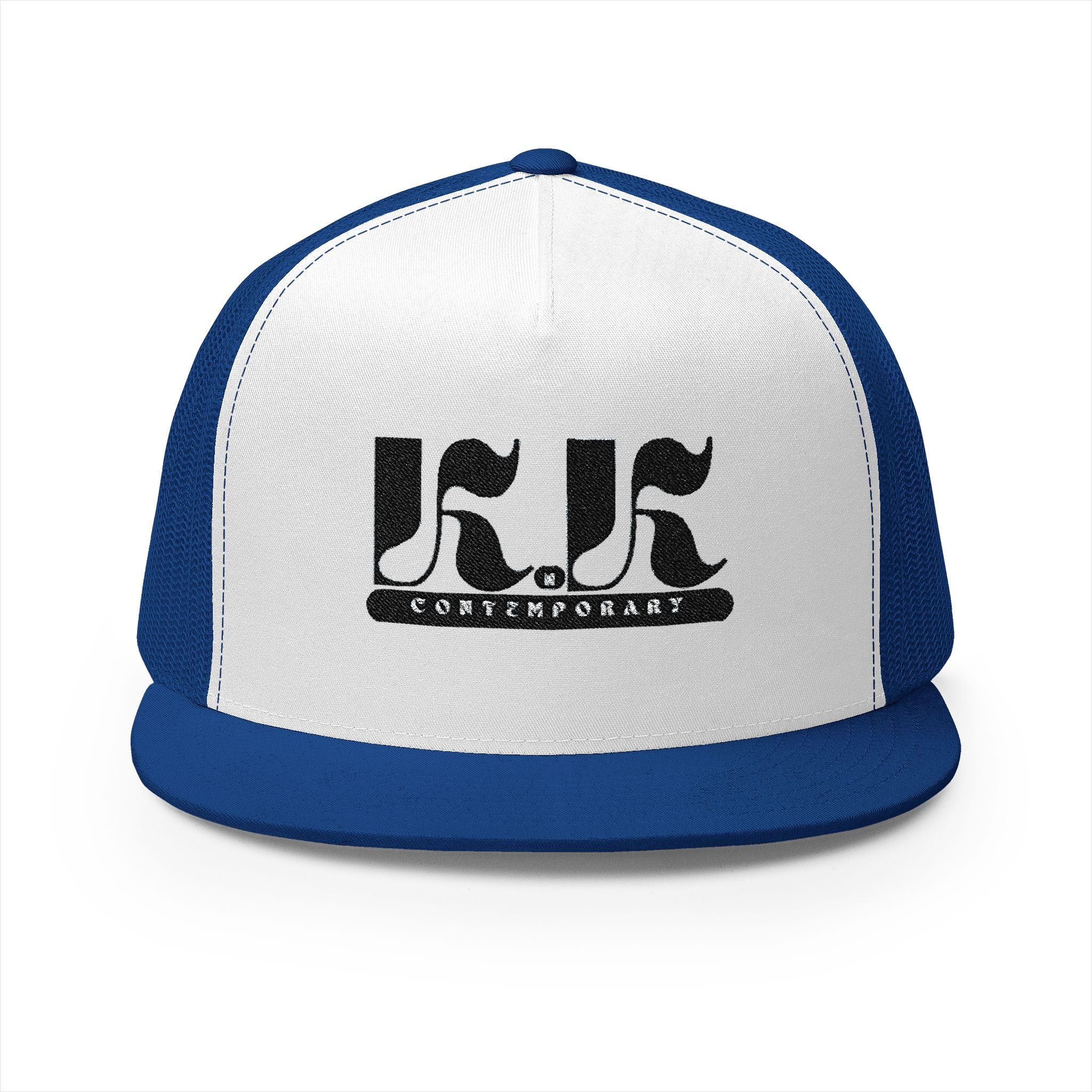 KnK Contemporary Stylish Embroidered 5 Panel Trucker Cap