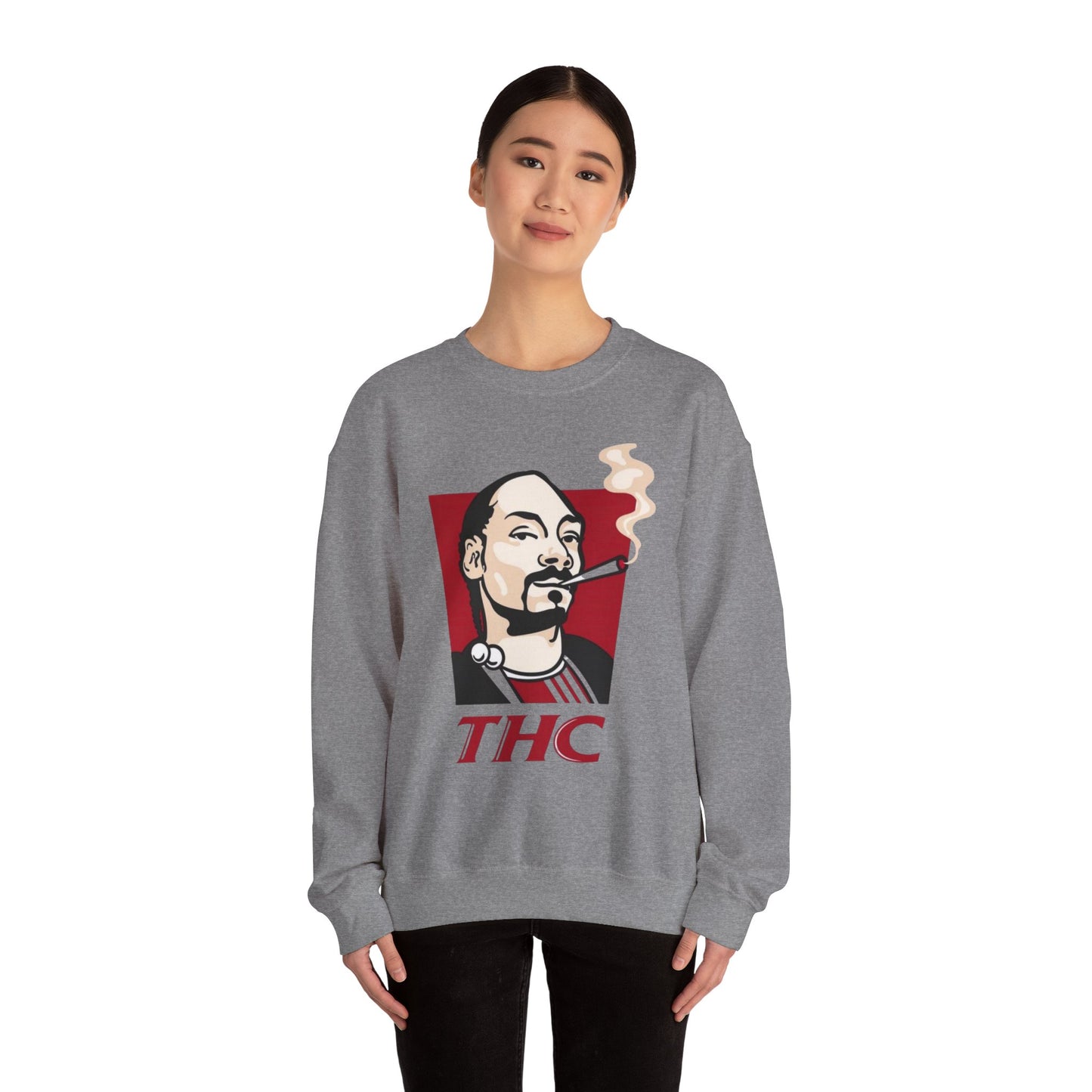 Bucket Love Graphic Crewneck Sweatshirt - Cozy Vintage Style for Chill Vibes