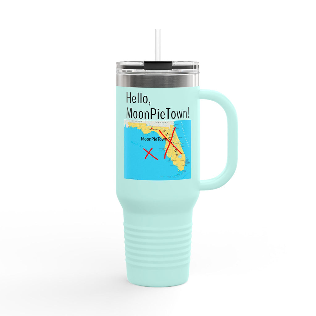 MoonPieTown Insulated Travel Mug - 40oz, Perfect for Coffee Lovers & Adventurers!