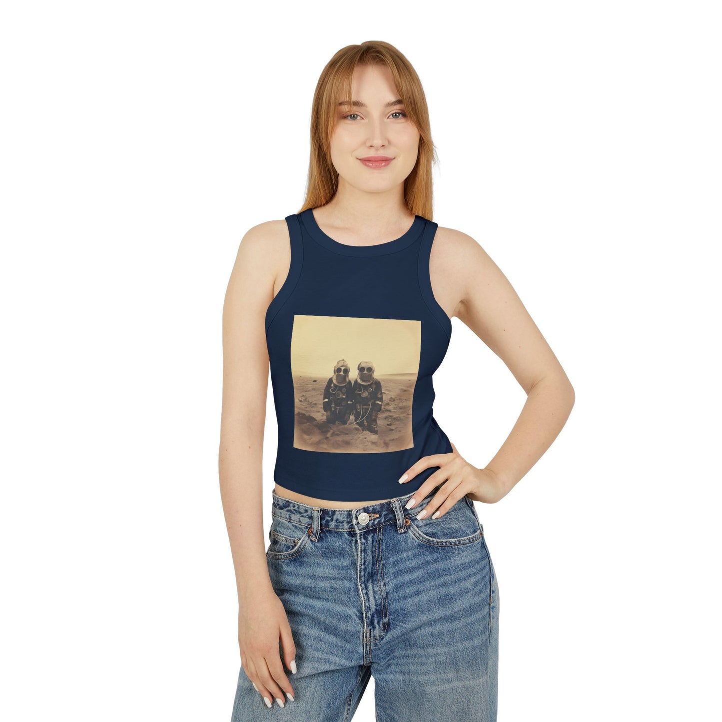 Mars Martians Racer Tank Top for Women - Unique Summer Style