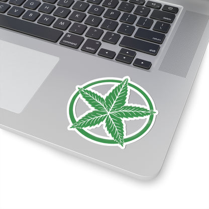 Green Army Star Kiss-Cut Stickers