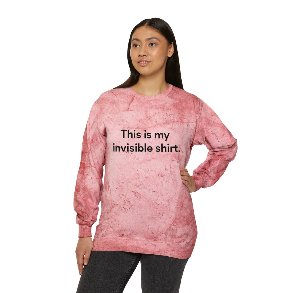 Invisible Shirt Crewneck Sweatshirt - Unique Gift for Fashion Lovers & Fun Occasions