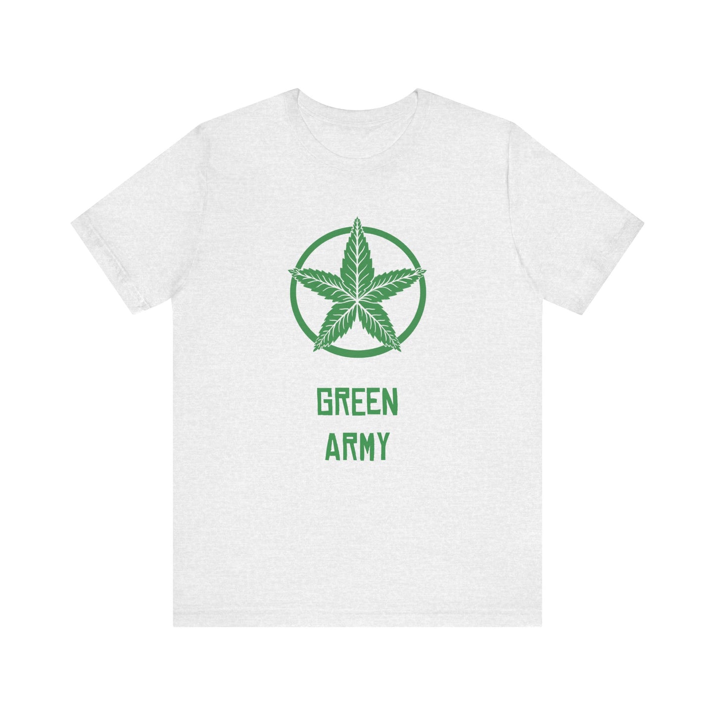 Green Army Star Unisex Jersey Short Sleeve Tee