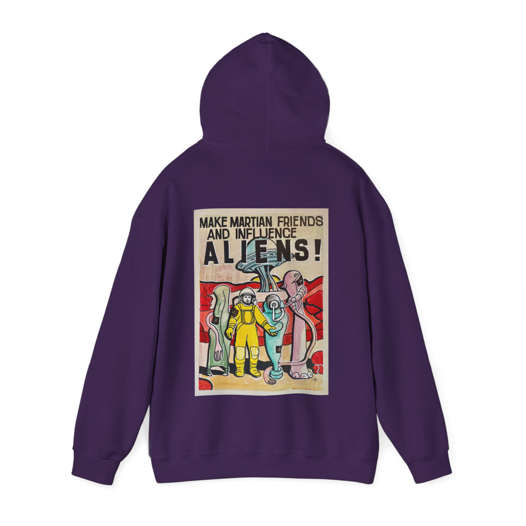 Mars Aliens Unisex Heavy Blend Hooded Sweatshirt