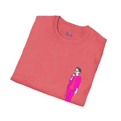 Draw and Guffaw Loren K Little Old Lady Unisex Softstyle T-Shirt