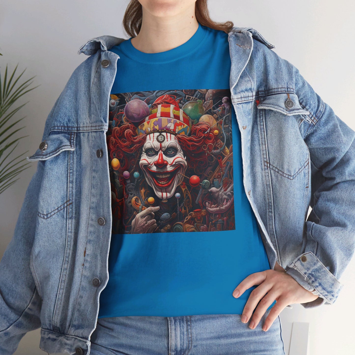 Clown Mutiny Face Unisex Heavy Cotton Tee