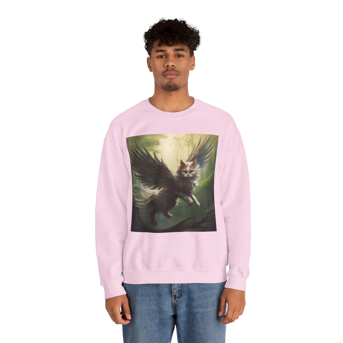 Fantasy Cat Unisex Heavy Blend Crewneck Sweatshirt