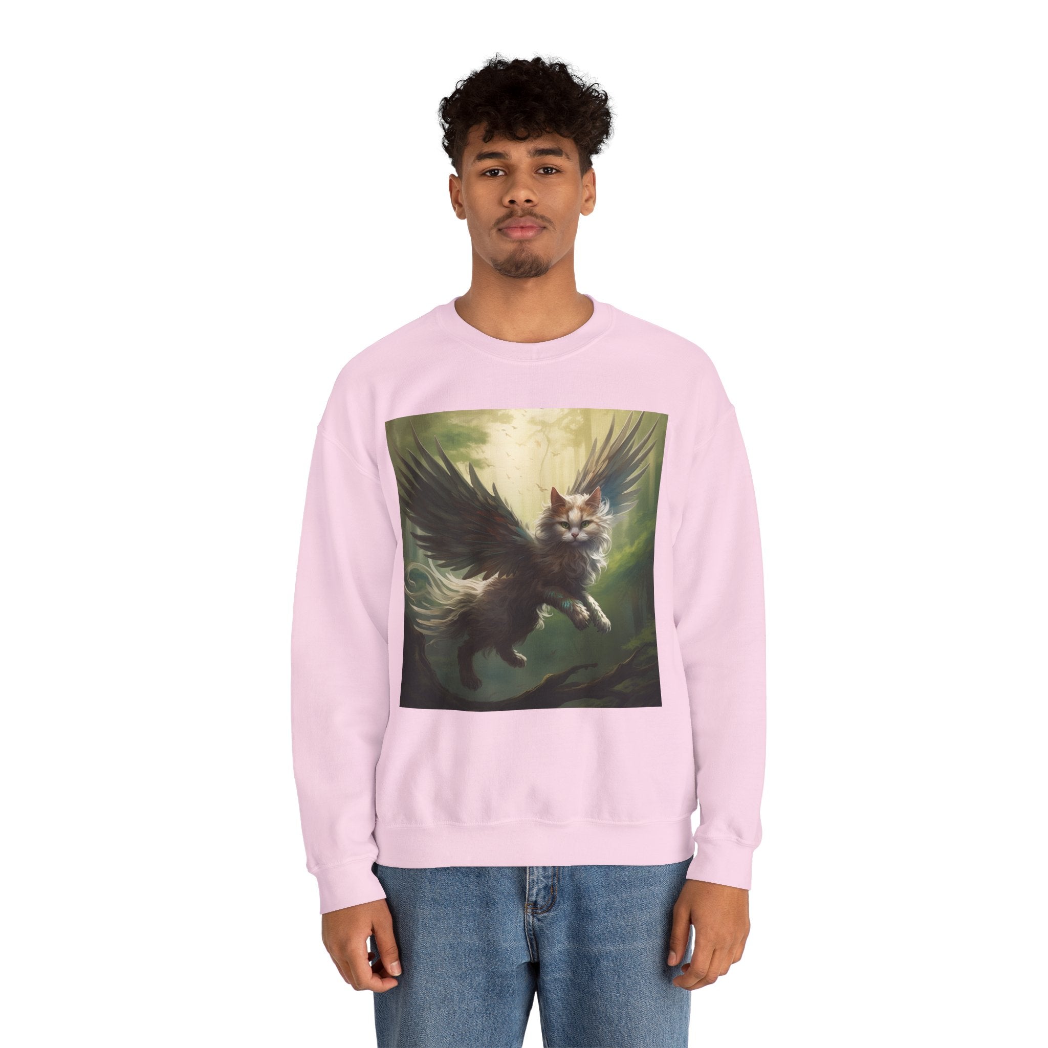 Fantasy Cat Unisex Heavy Blend Crewneck Sweatshirt