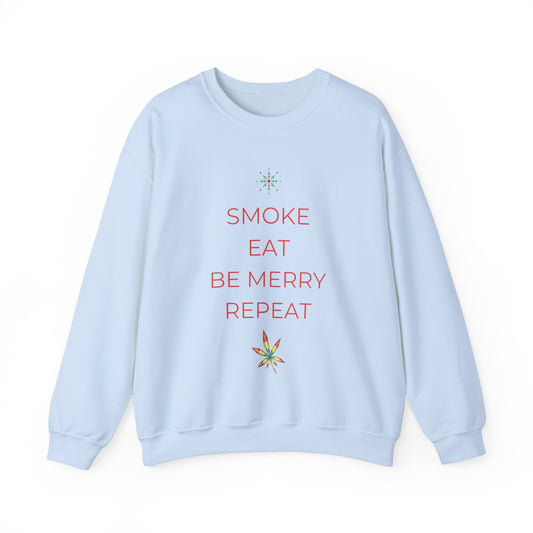 Eat Repeat Holiday Unisex Heavy Blend Crewneck Sweatshirt