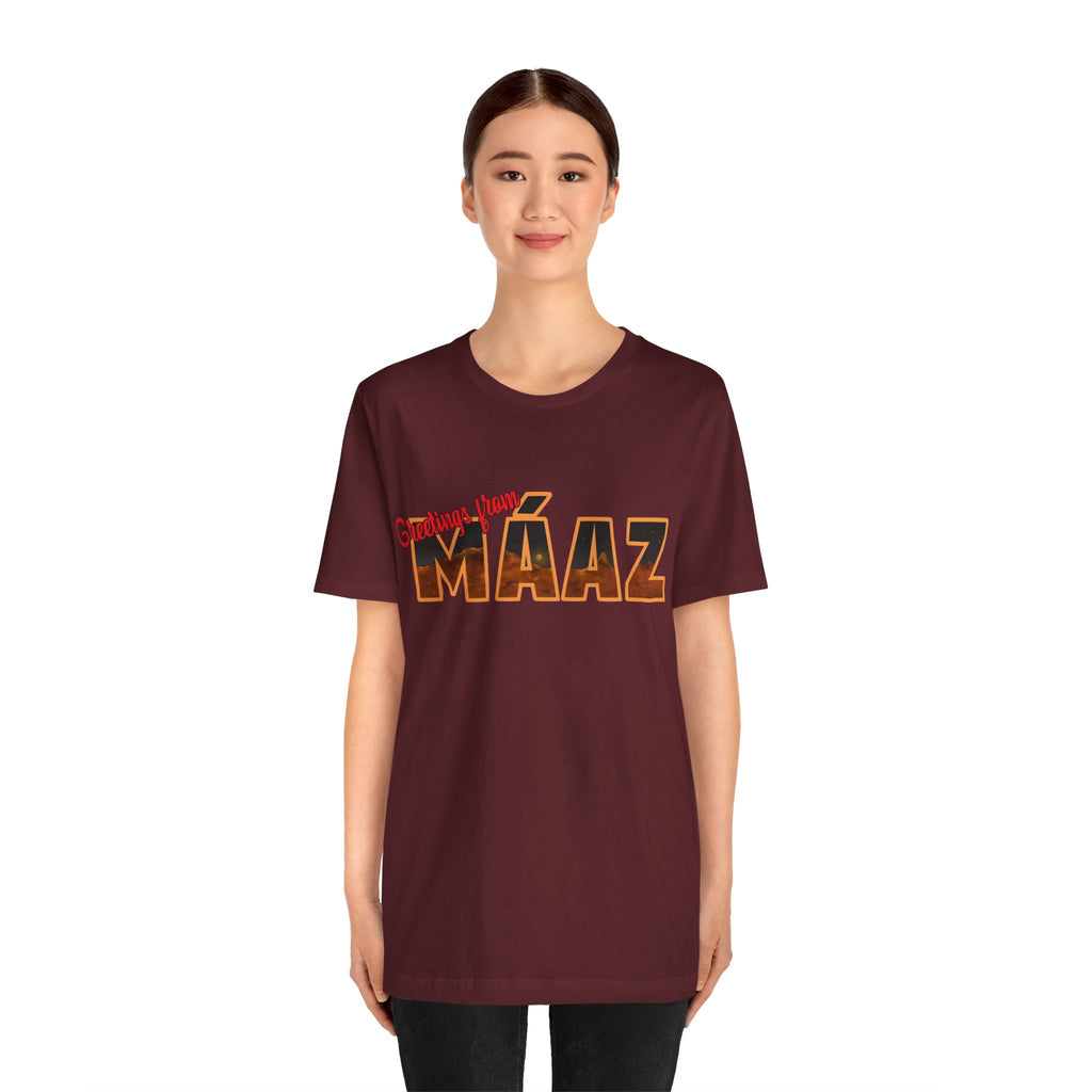 Greetings from Máaz Unisex Jersey Short Sleeve Tee