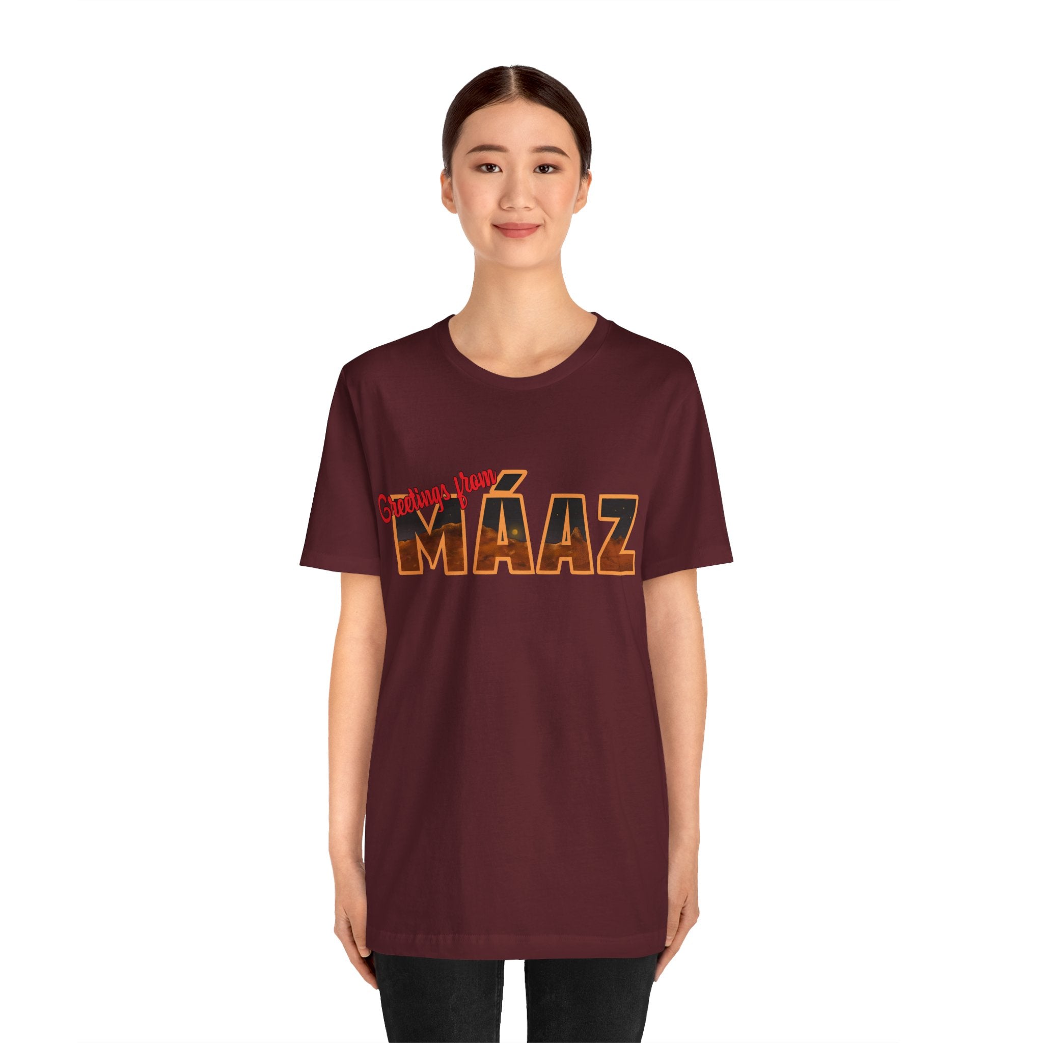 Greetings from Máaz Unisex Jersey Short Sleeve Tee