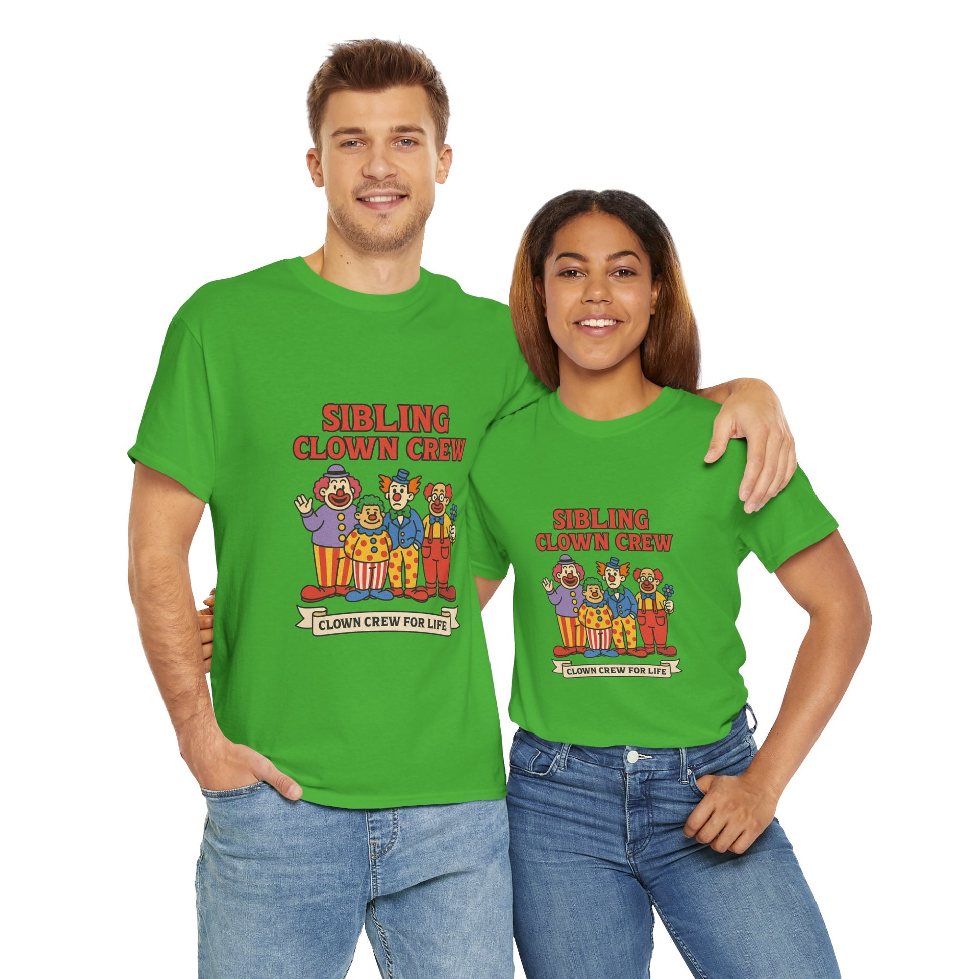 Clown Siblings Unisex Heavy Cotton Tee