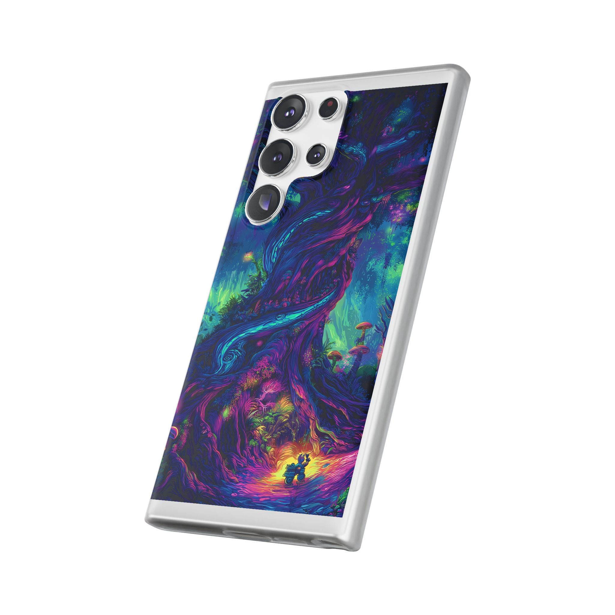 Psychedelic Tree Vibrant Fantasy Flexi Case - Enchanted Forest Design