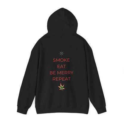 Eat Repeat Holiday Unisex Heavy Blend Hooded Sweatshirt