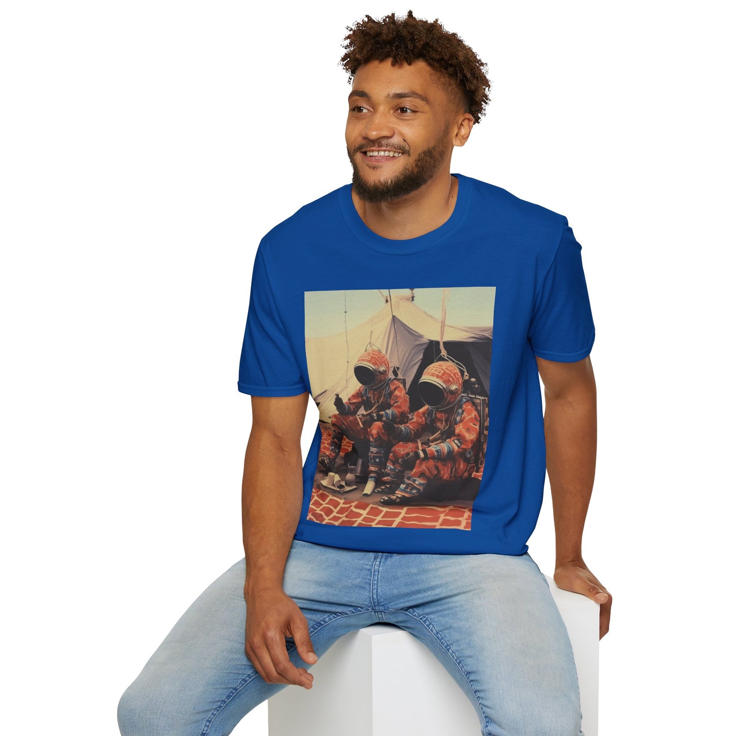 Martian African Print Unisex Softstyle T-Shirt