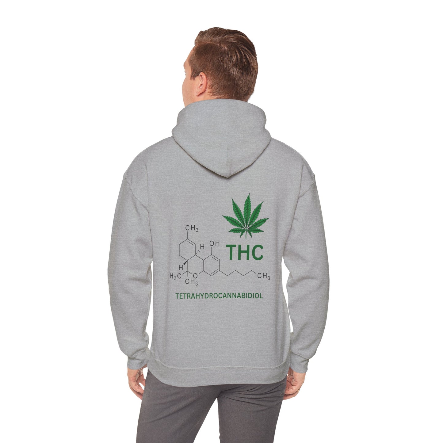 THC Molecule Unisex Heavy Blend Hooded Sweatshirt