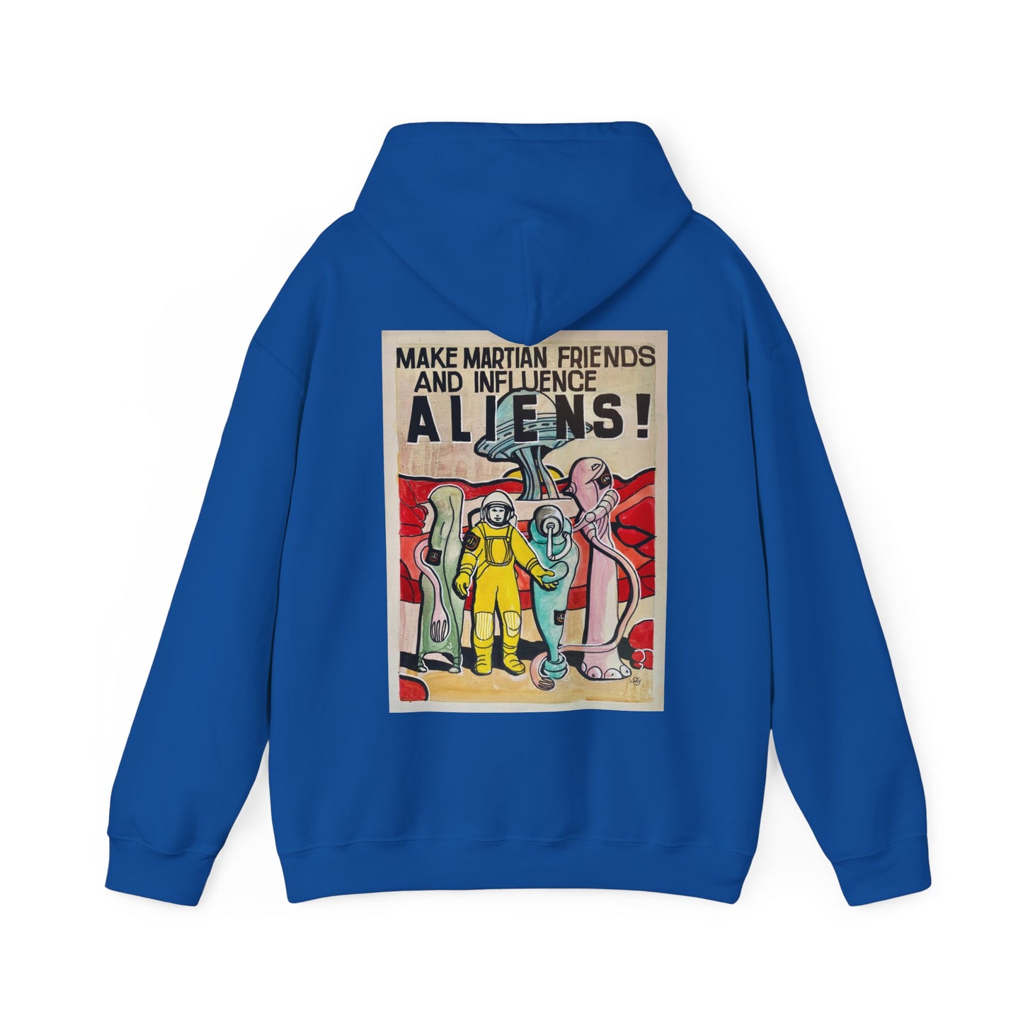 Mars Aliens Unisex Heavy Blend Hooded Sweatshirt