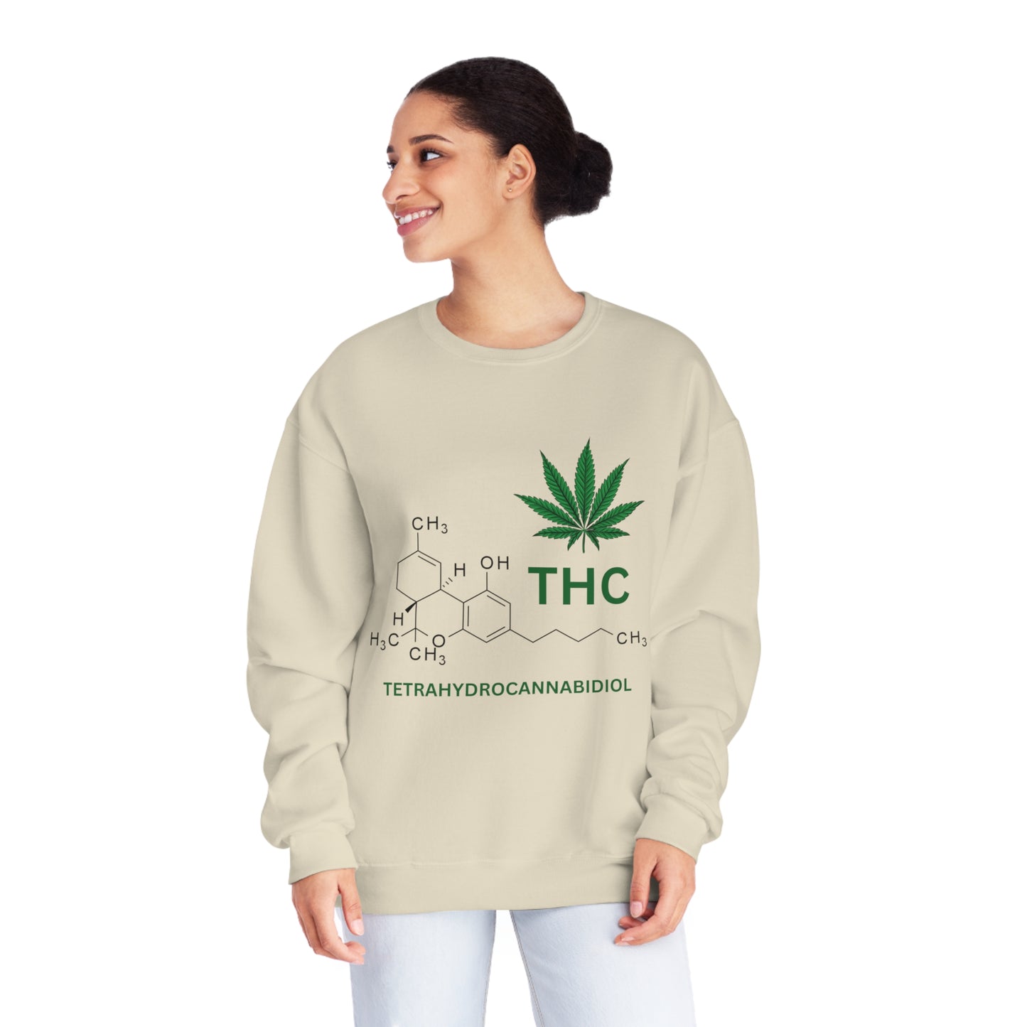 THC Molecule Unisex NuBlend Crewneck Sweatshirt