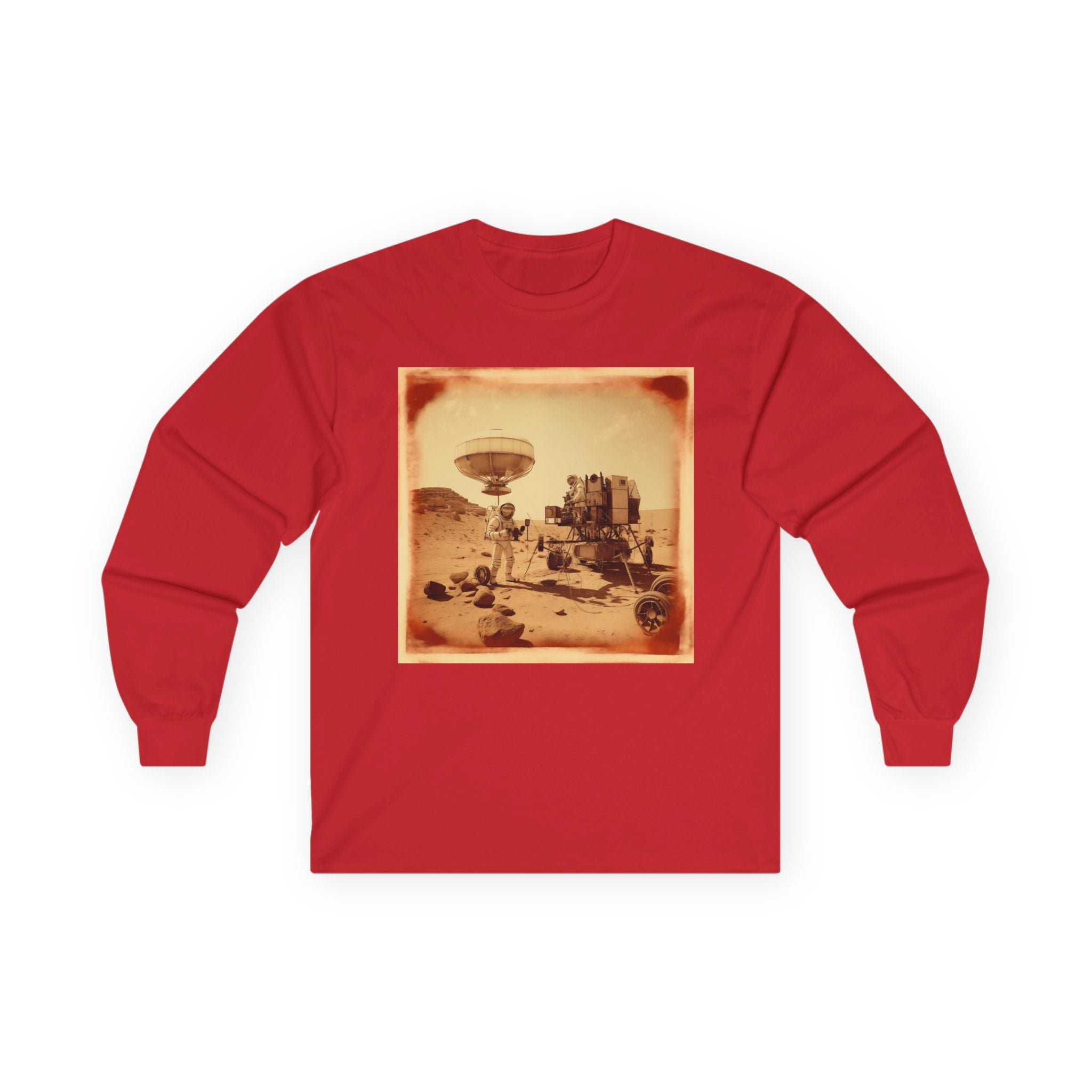 Martian Polaroid Unisex Ultra Cotton Long Sleeve Tee