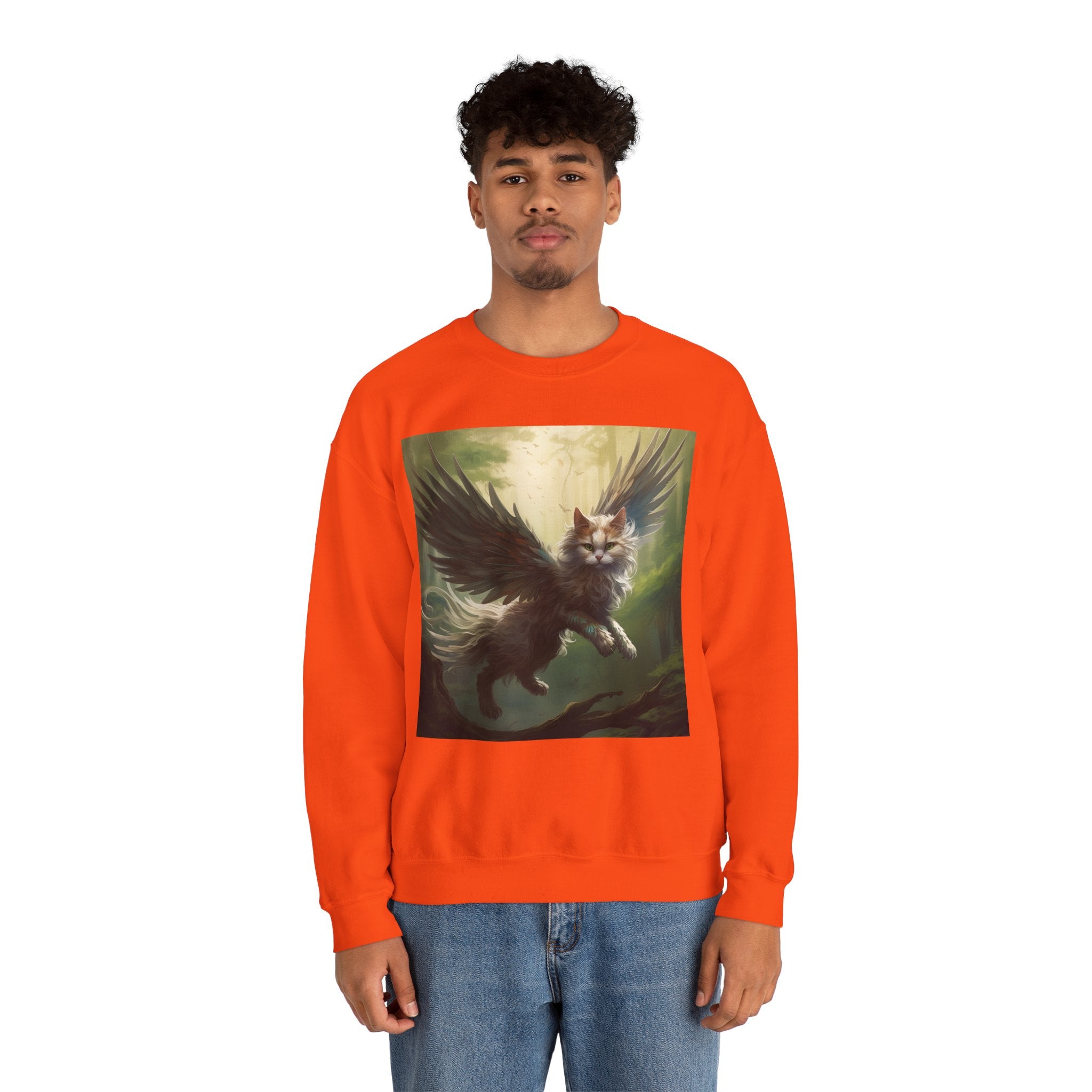 Fantasy Cat Unisex Heavy Blend Crewneck Sweatshirt