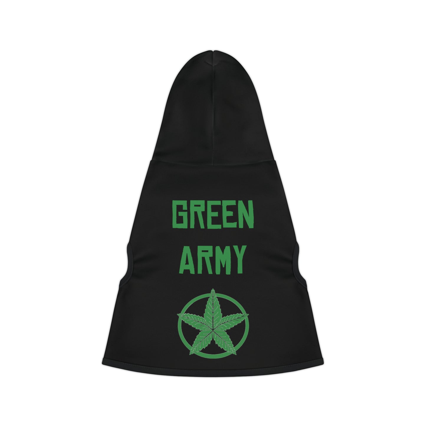 Green Army Dog Hoodie