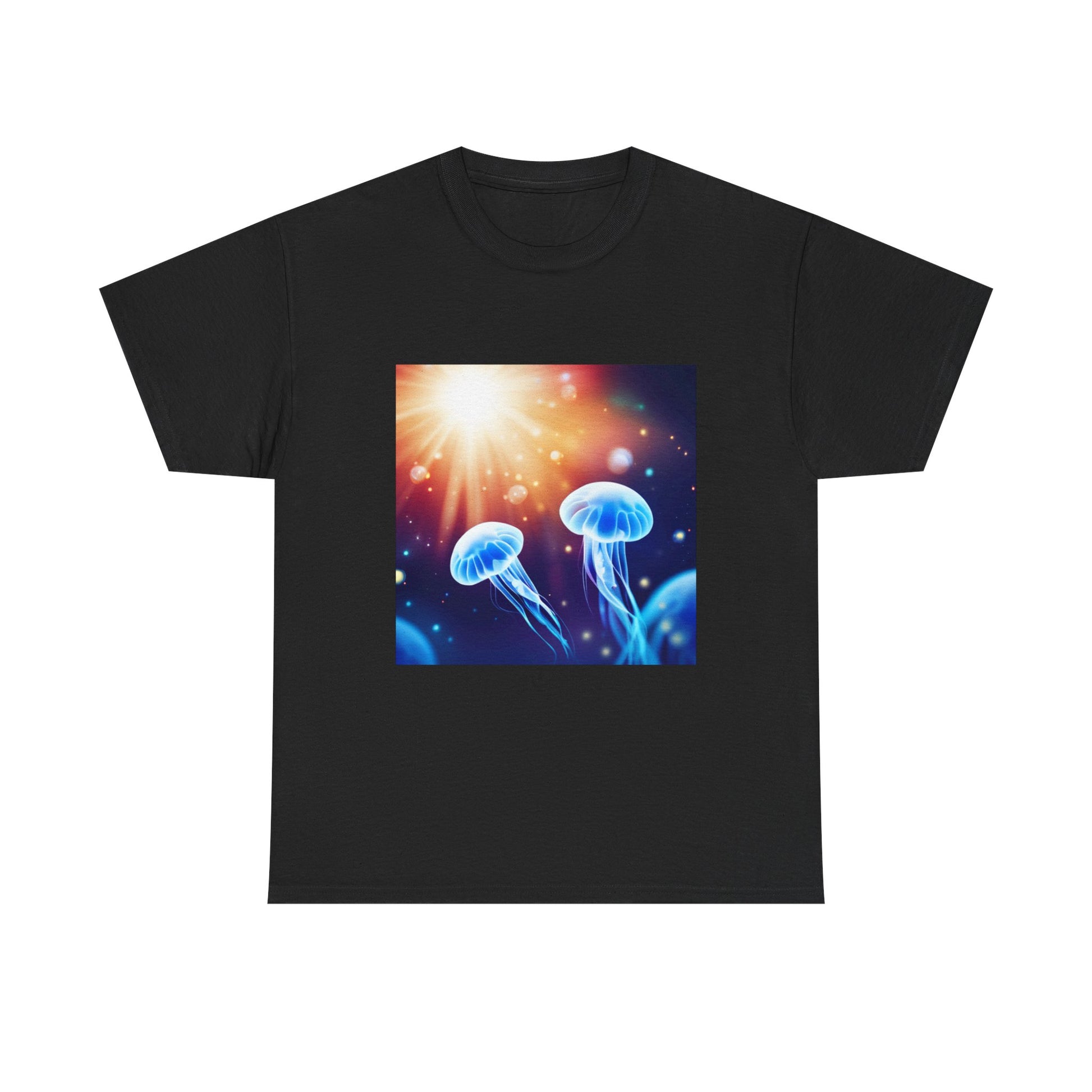 Low Res Jellyfish Unisex Heavy Cotton Tee