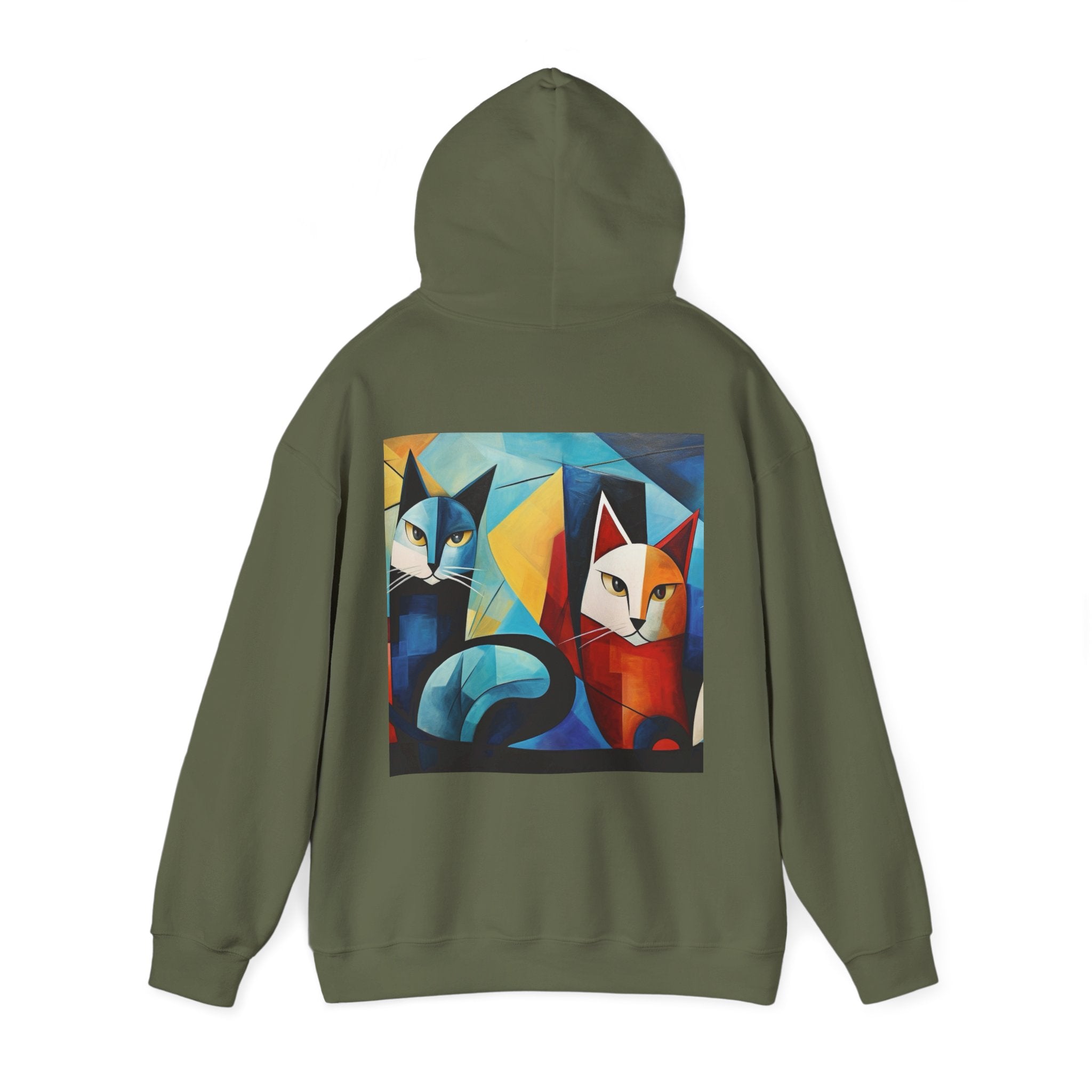 MeowMeow Back Unisex Heavy Blend Hooded Sweatshirt