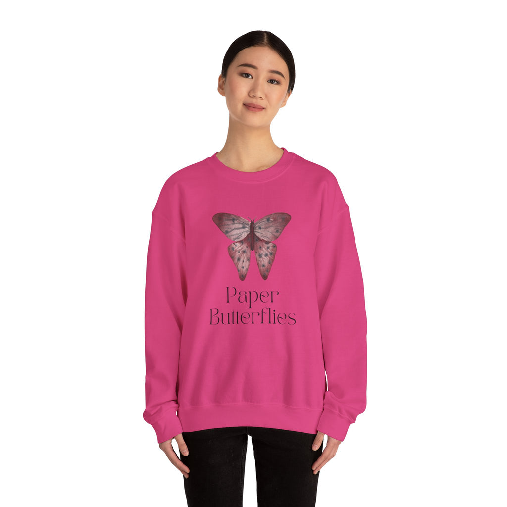 Paper Butterflies Unisex Heavy Blend Crewneck Sweatshirt