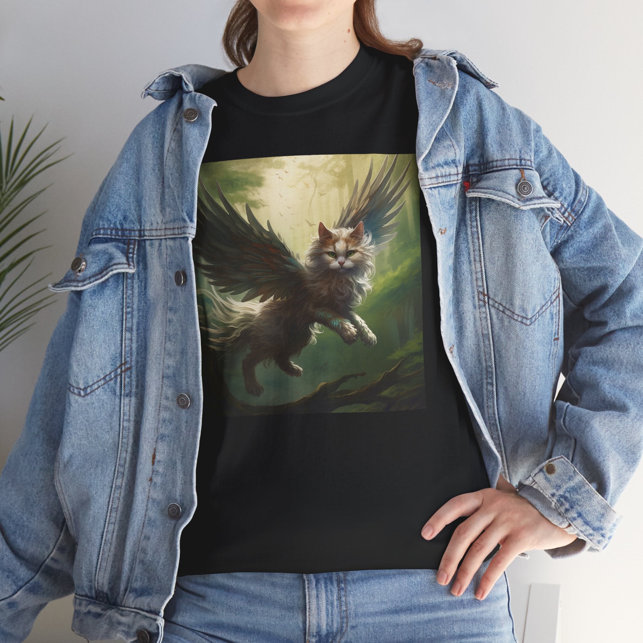 Fantasy Cat Unisex Heavy Cotton Tee