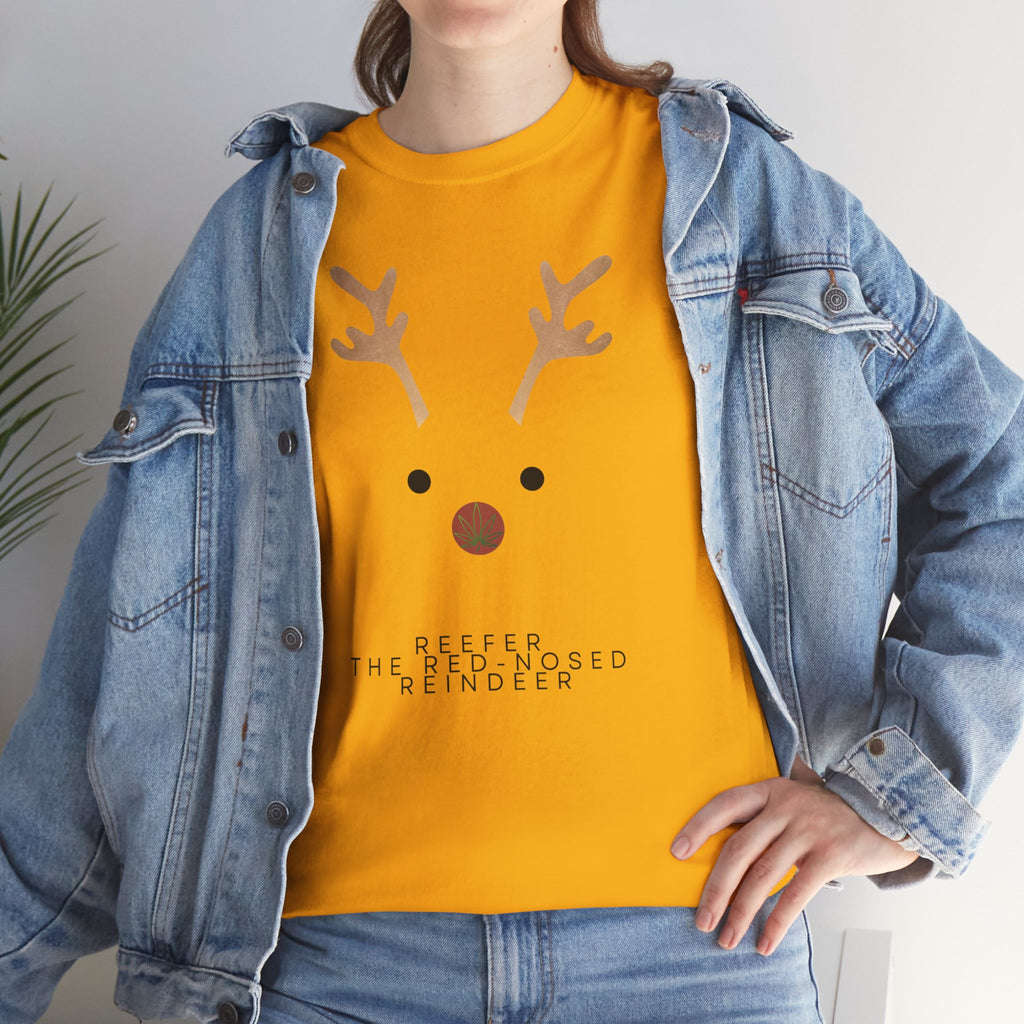 Reindeer Unisex Heavy Cotton Tee