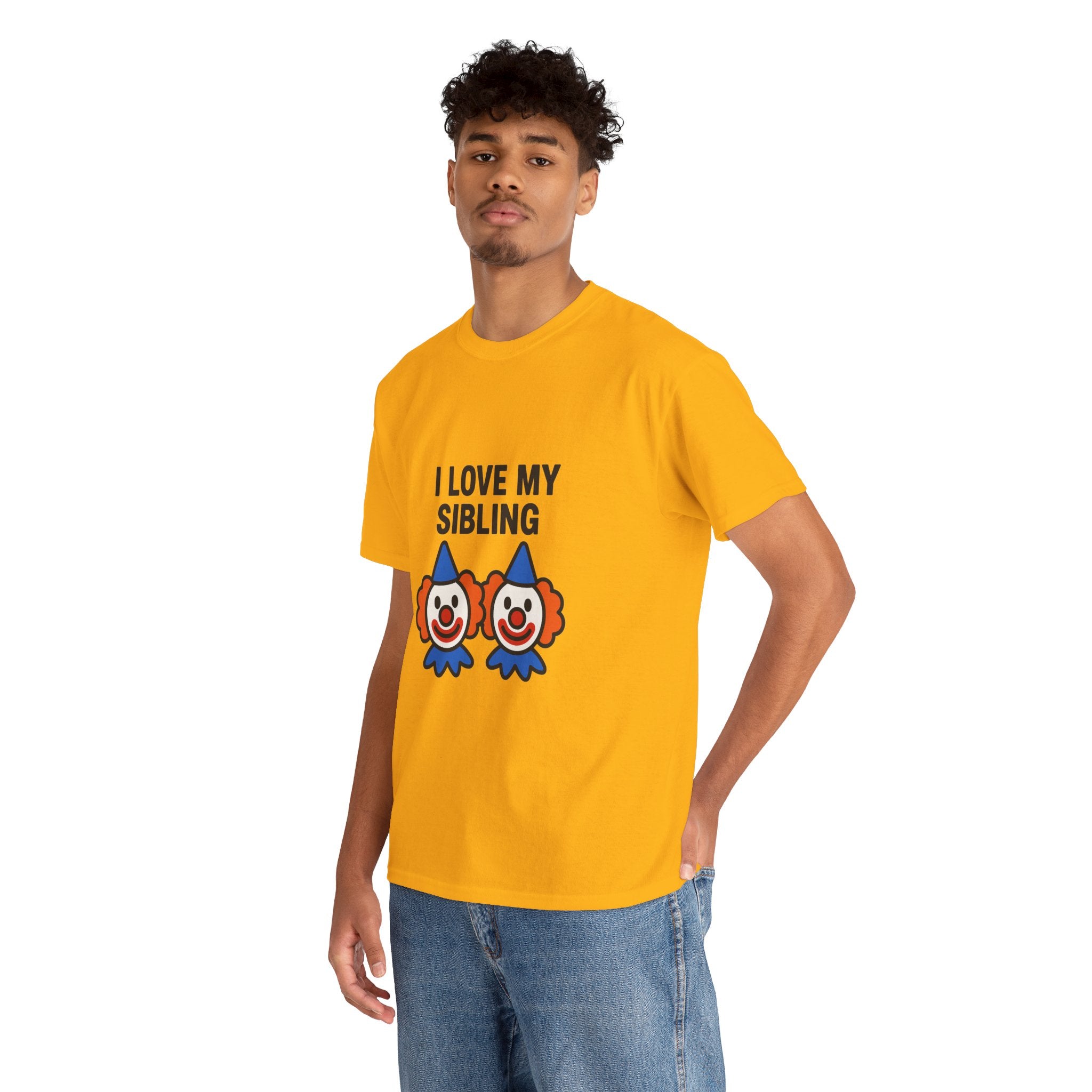 Funny Clown Sibling Love Unisex Cotton Tee