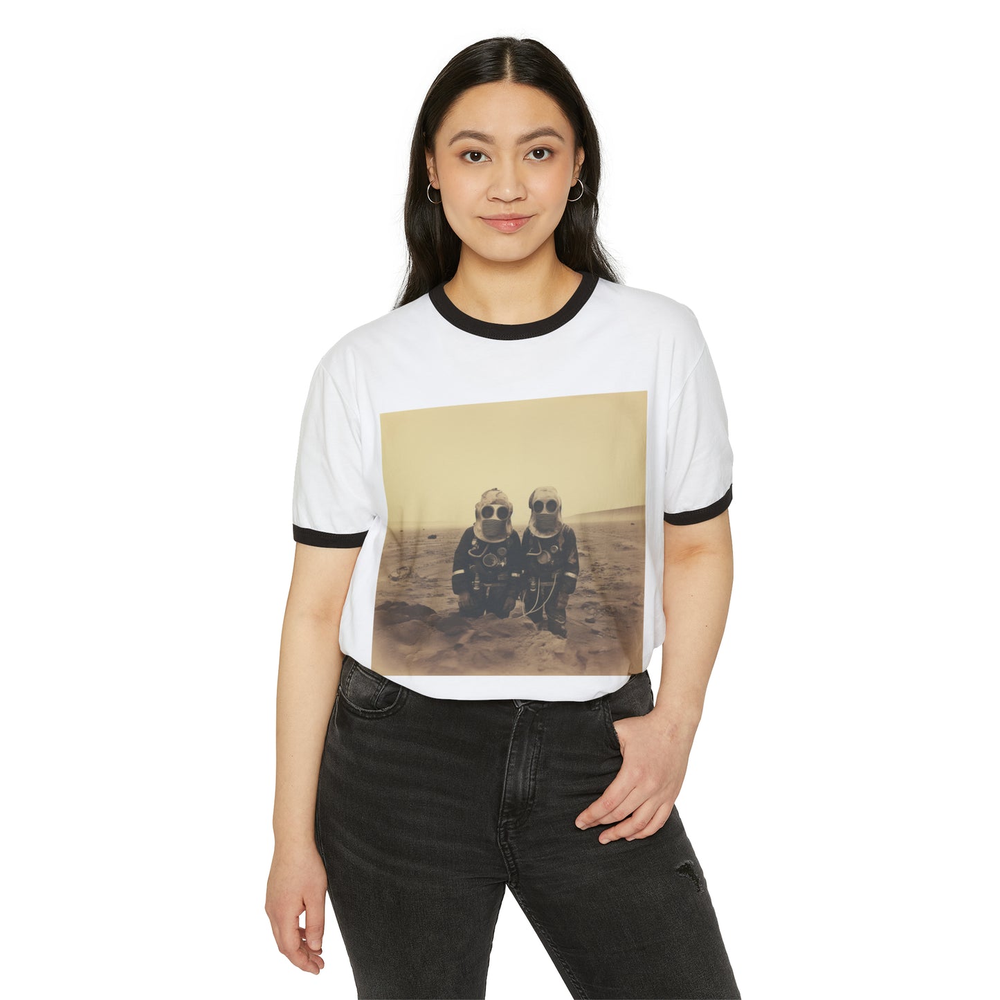 Mars Martians Unisex Cotton Ringer T-Shirt