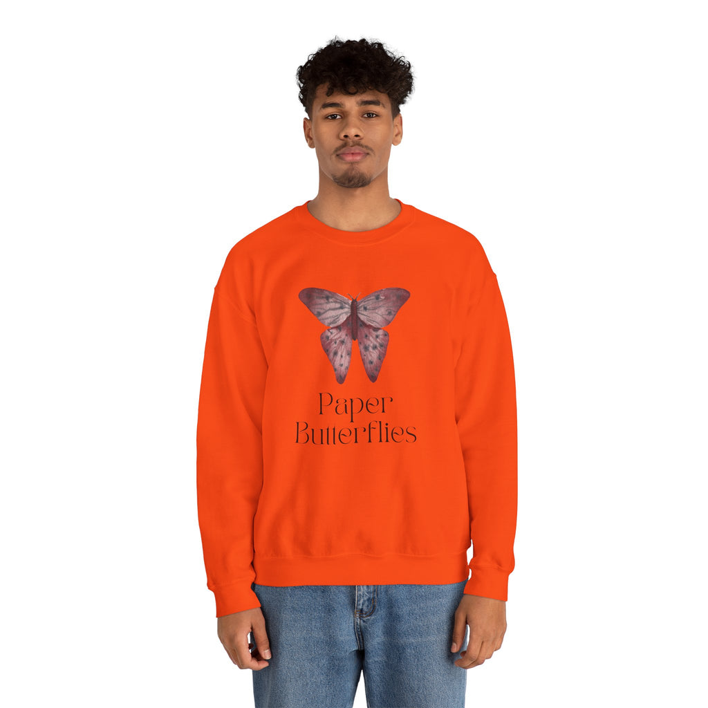 Paper Butterflies Unisex Heavy Blend Crewneck Sweatshirt
