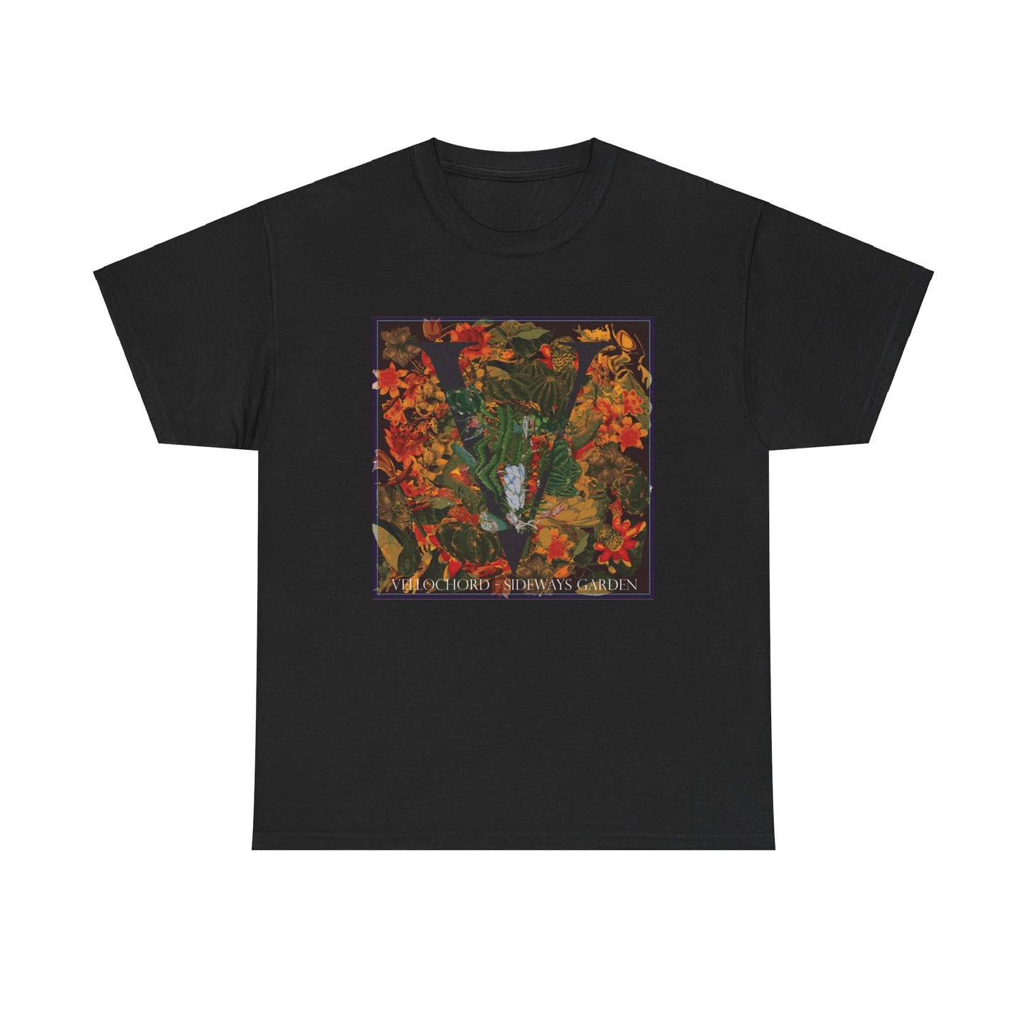 Official Vellochord Sideways Garden Unisex Heavy Cotton Tee