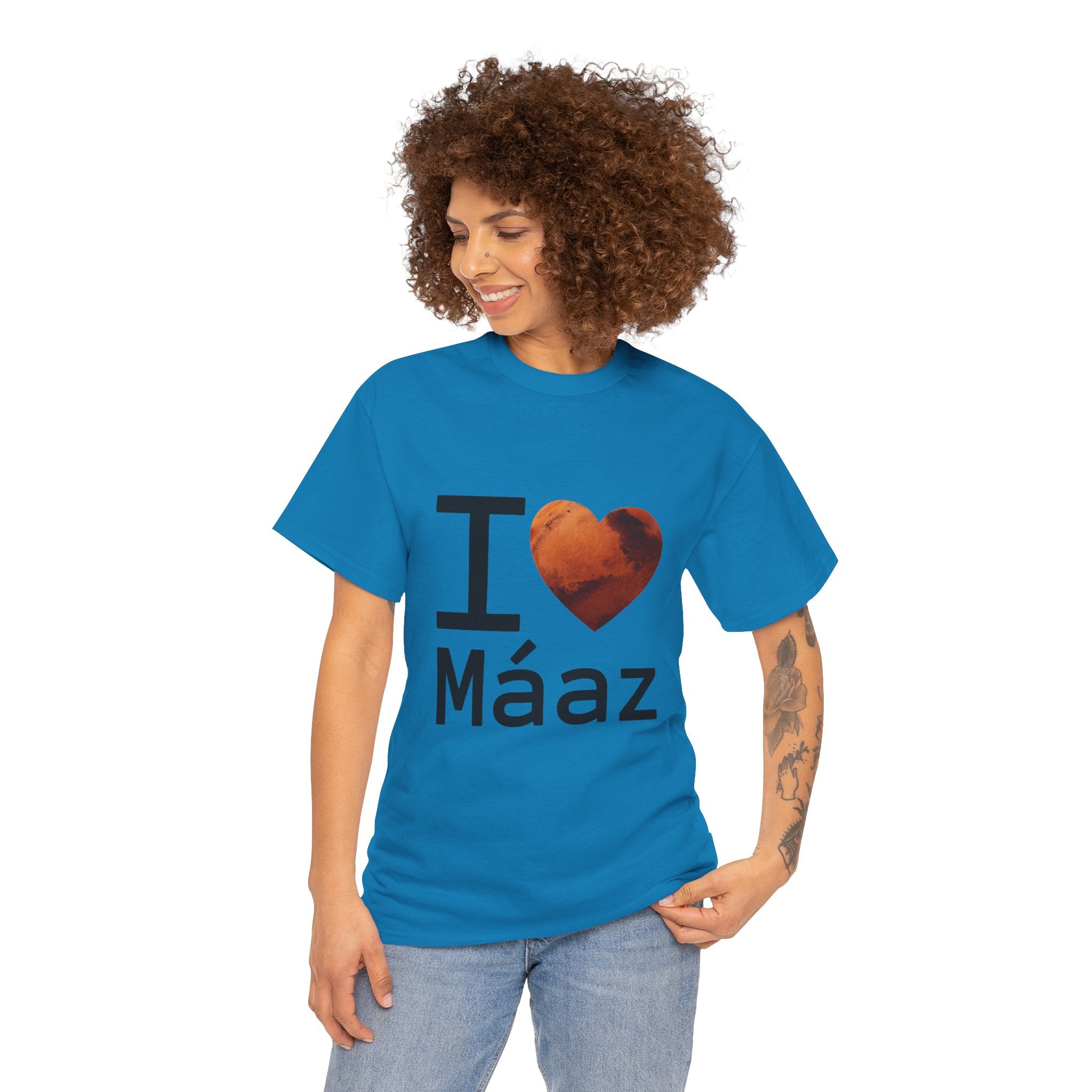 I Love Mars Unisex Heavy Cotton Tee