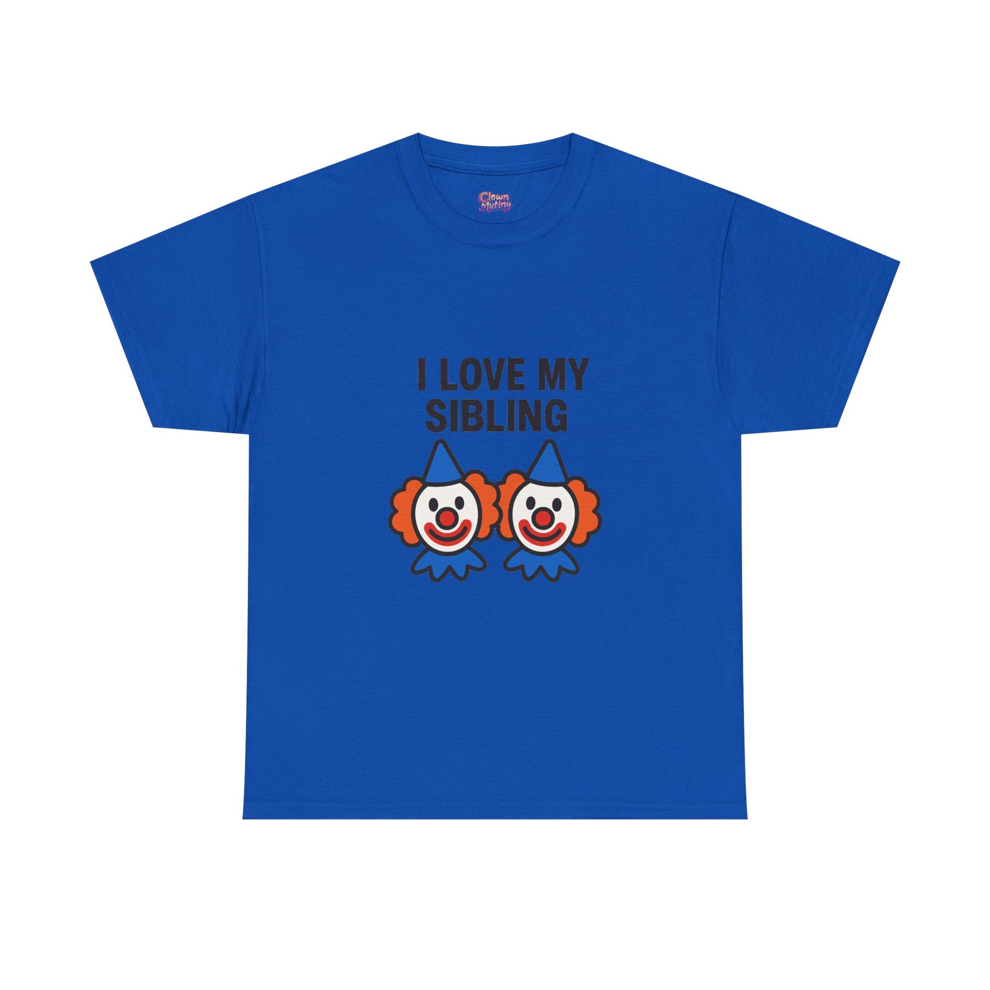 Funny Clown Sibling Love Unisex Cotton Tee