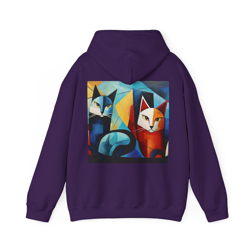 MeowMeow Back Unisex Heavy Blend Hooded Sweatshirt