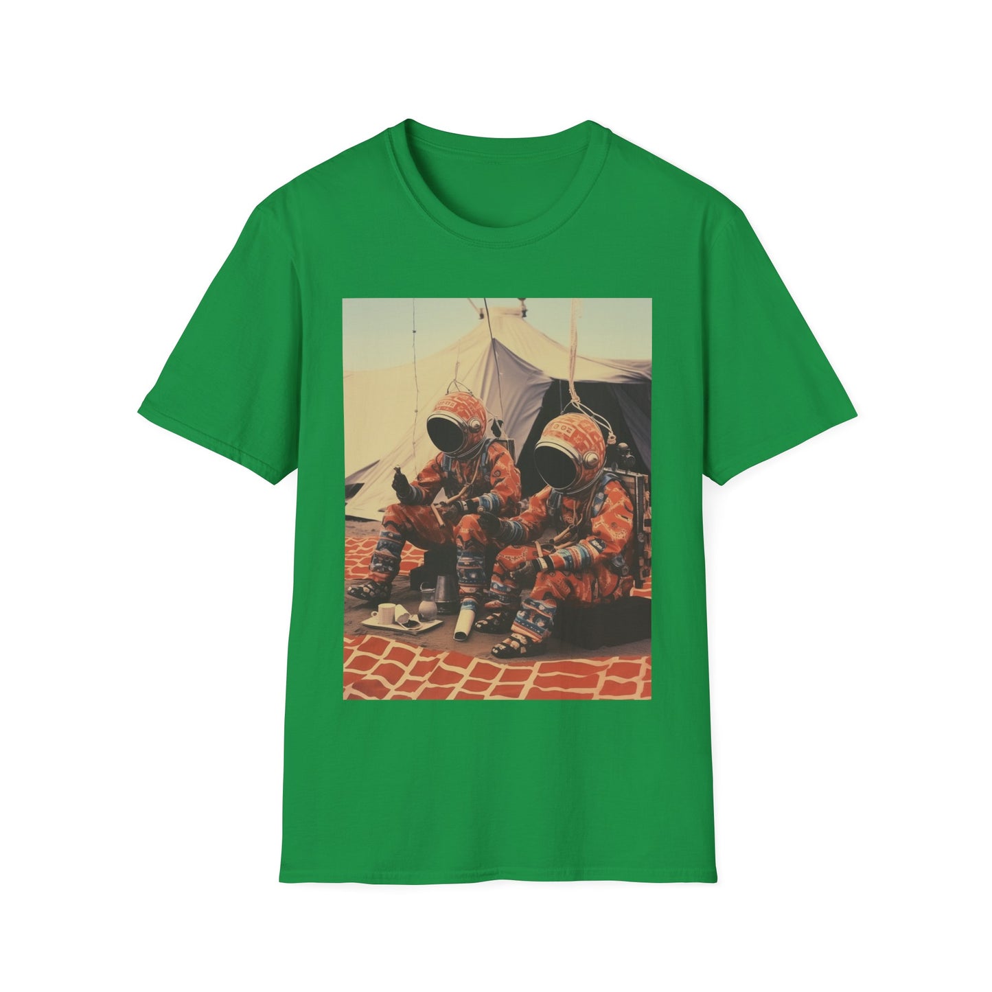 Martian African Print Unisex Softstyle T-Shirt