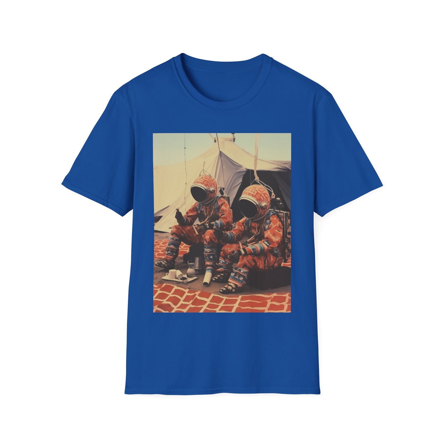 Martian African Print Unisex Softstyle T-Shirt