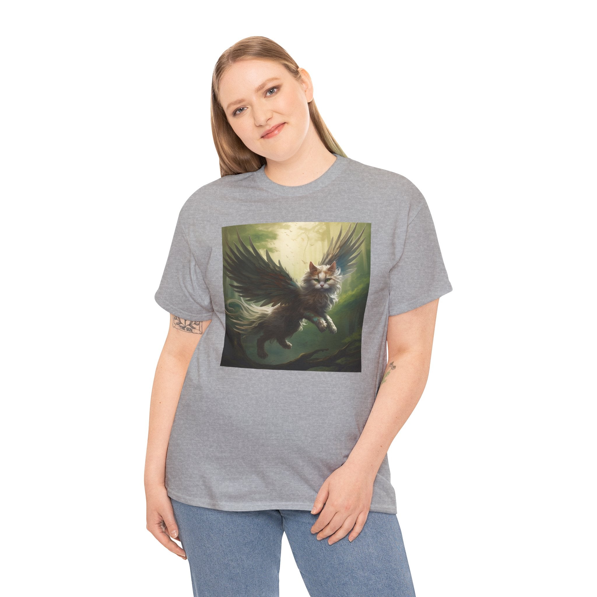 Fantasy Cat Unisex Heavy Cotton Tee