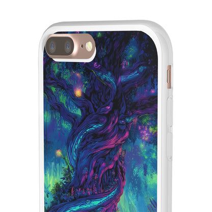 Psychedelic Tree Vibrant Fantasy Flexi Case - Enchanted Forest Design