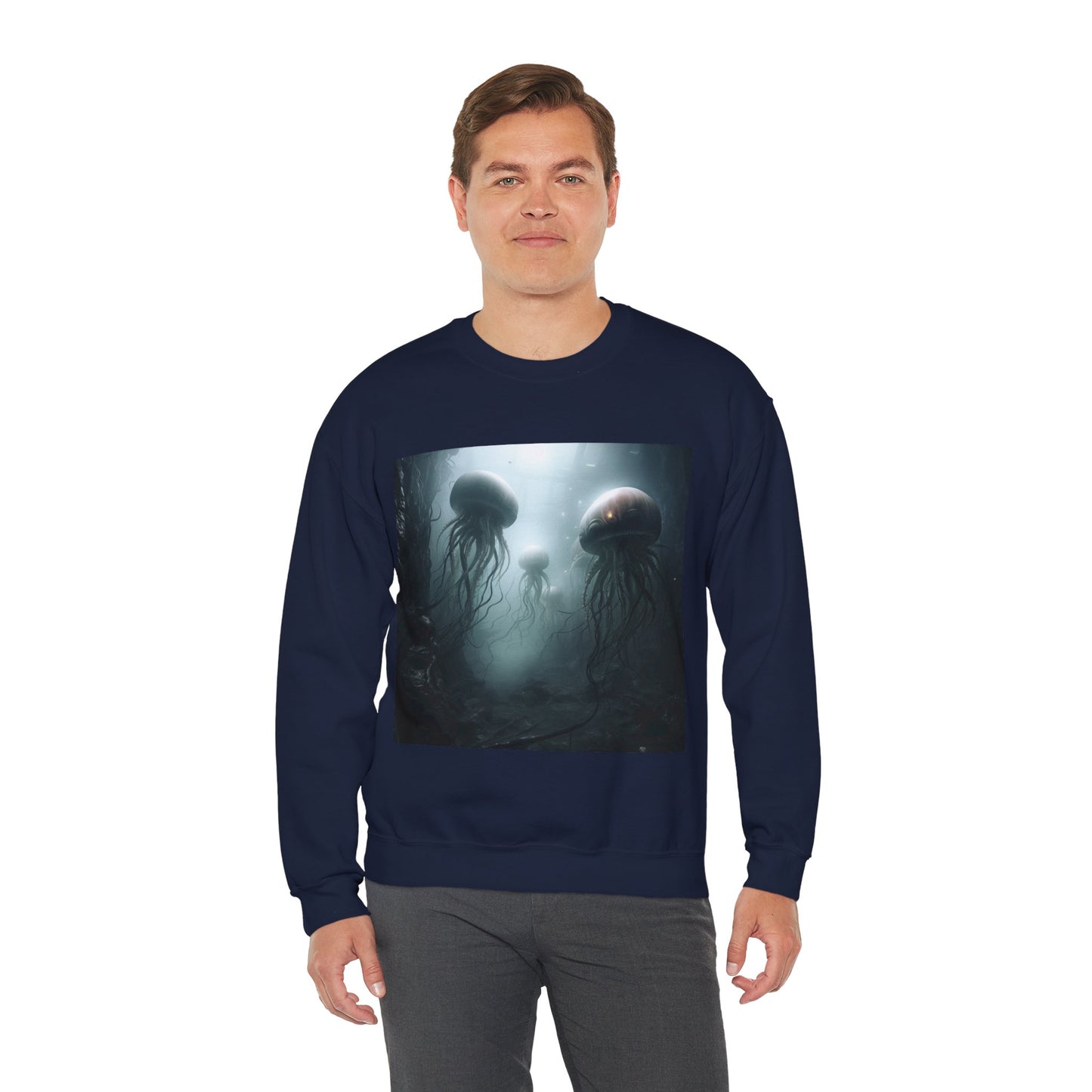 Alien Jellyfish Unisex Heavy Blend Crewneck Sweatshirt