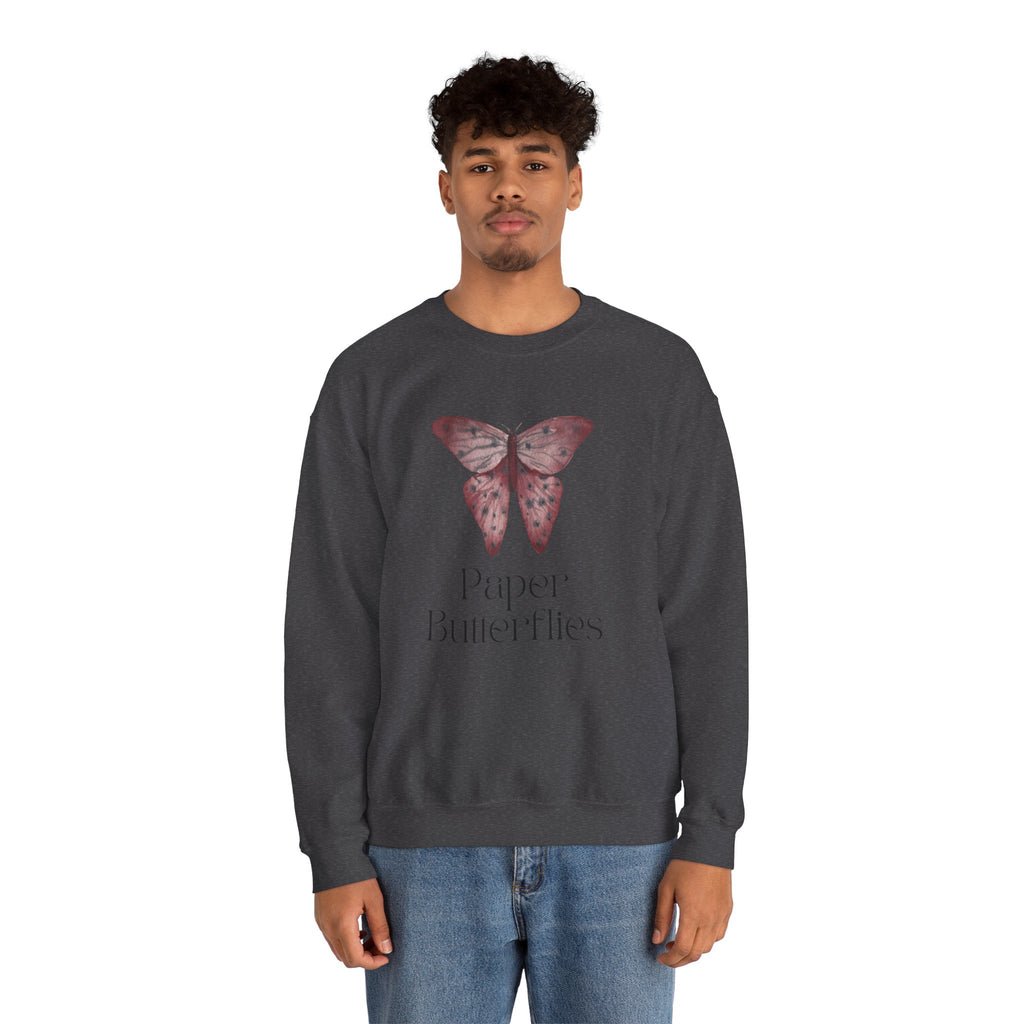 Paper Butterflies Unisex Heavy Blend Crewneck Sweatshirt