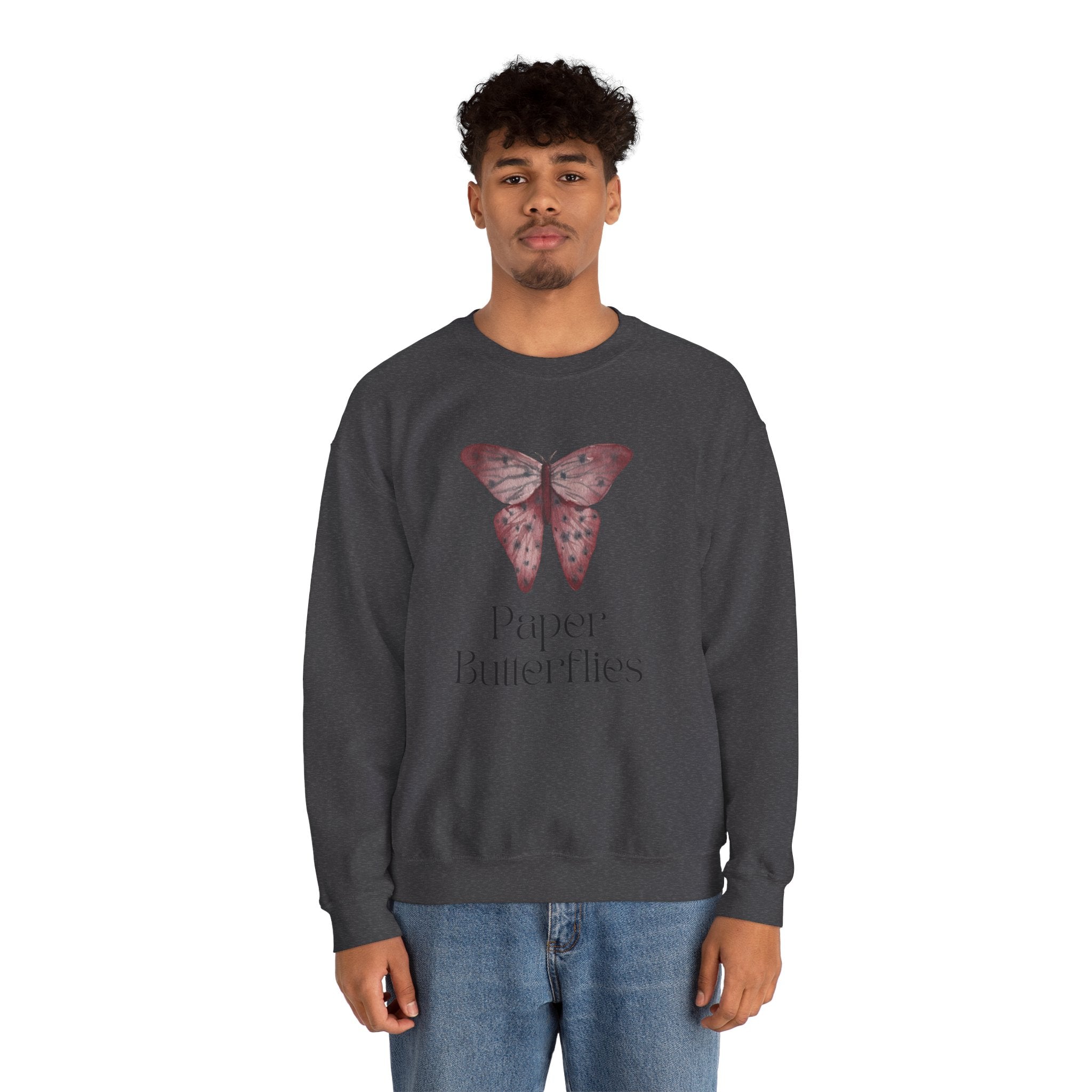 Paper Butterflies Unisex Heavy Blend Crewneck Sweatshirt