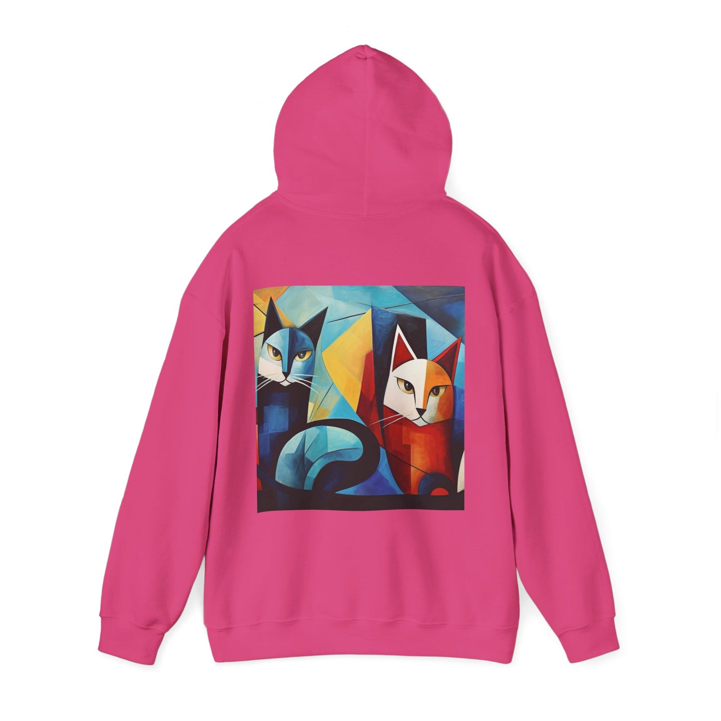 MeowMeow Back Unisex Heavy Blend Hooded Sweatshirt