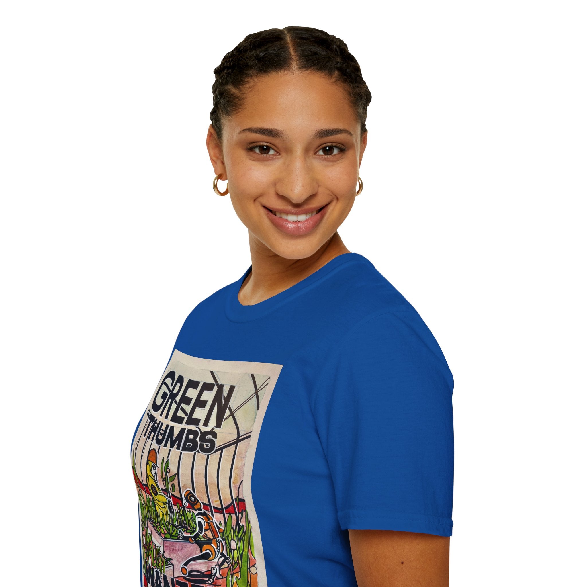 Martian Green Thumbs Unisex Softstyle T-Shirt