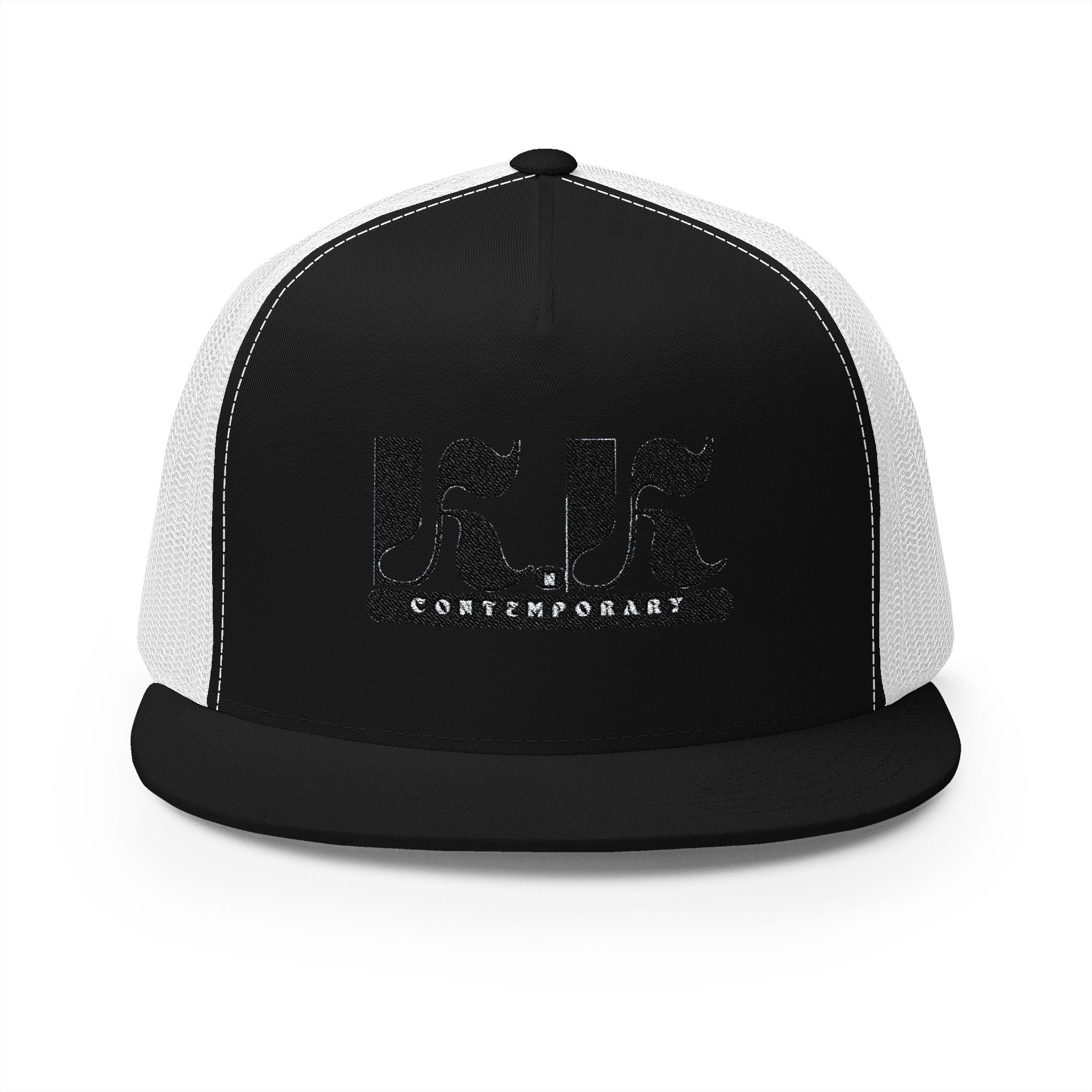 KnK Contemporary Stylish Embroidered 5 Panel Trucker Cap