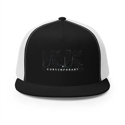 KnK Contemporary Stylish Embroidered 5 Panel Trucker Cap