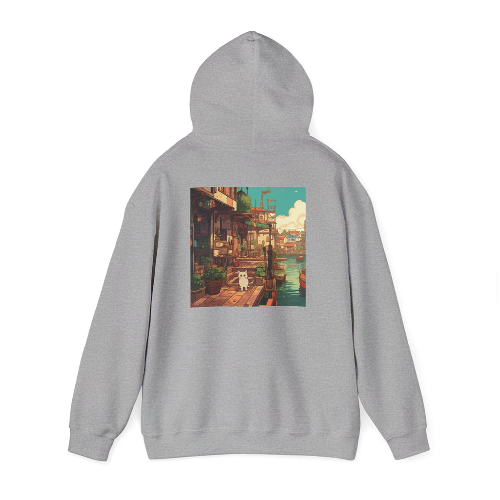 Studio Ghibli Style Cat Unisex Heavy Blend  Hooded Sweatshirt